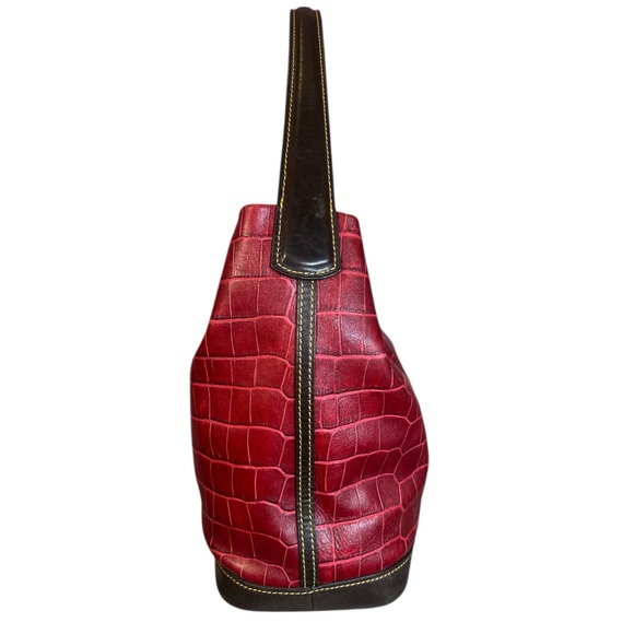 Dooney & Bourke Belvedere Croc-Embossed Hobo Shoulder Bag with Cosmetic Pouch - Picture 6 of 17